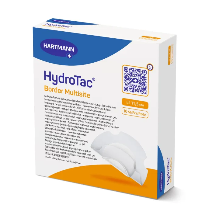 HARTMANN HydroTacborder multisite hydroaktive Schaumstoff-Wundauflage à 10 Stück