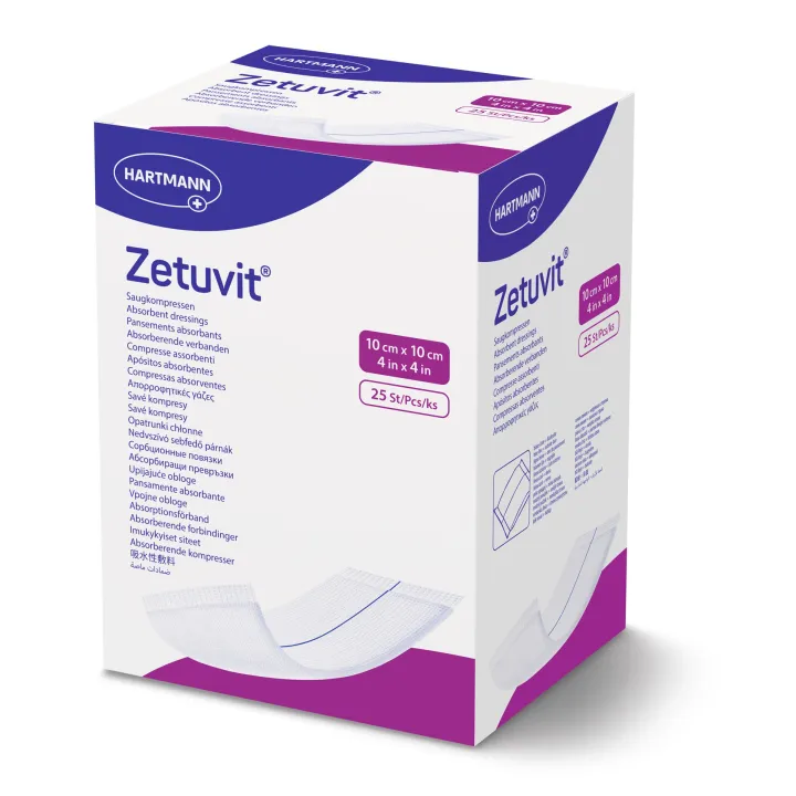 HARTMANN Zetuvit steril sterile Saugkompresse à 25 Stück
