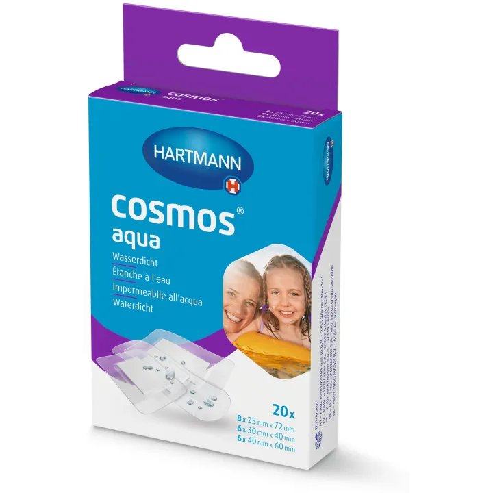 HARTMANN Cosmosaqua à 20 Pflasterstrips in 3 Größen