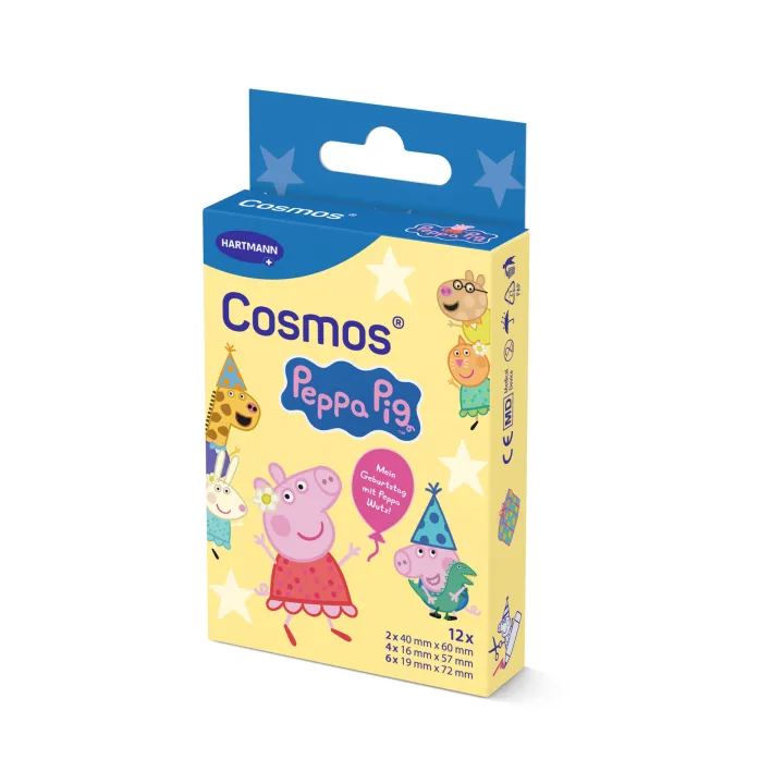 HARTMANN Cosmos Peppa Pig à 12 Pflasterstrips in 3 Größen