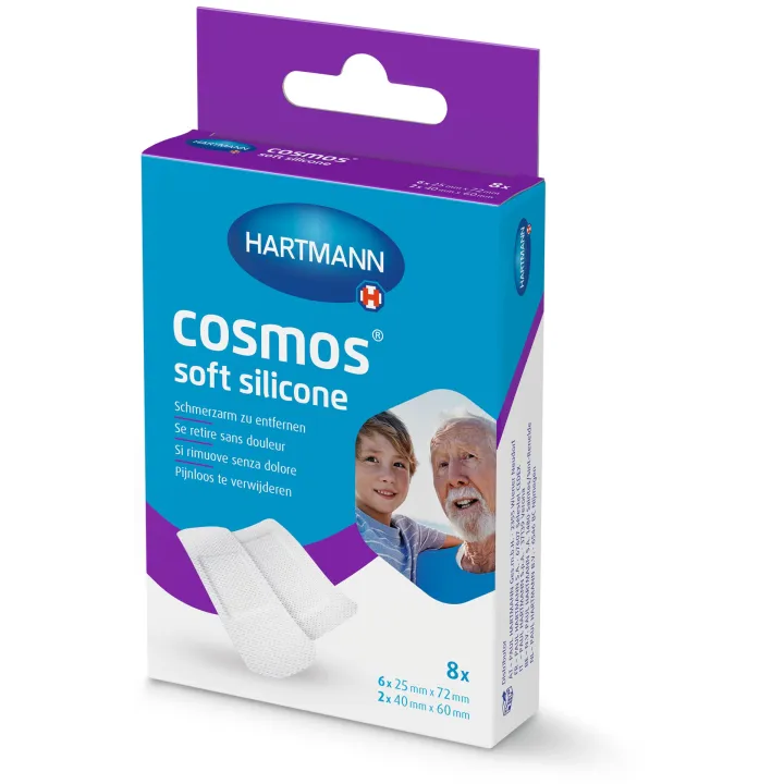 HARTMANN Cosmossoft silicone à 8 Pflasterstrips in 2 verschiedenen Größen