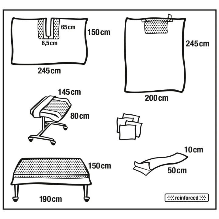 HARTMANN Foliodrape Protect Plus Universal-Schlitztuch-Set II ung à 7 Sets