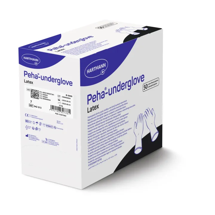 HARTMANN Peha-underglove Latex à 50 Paar