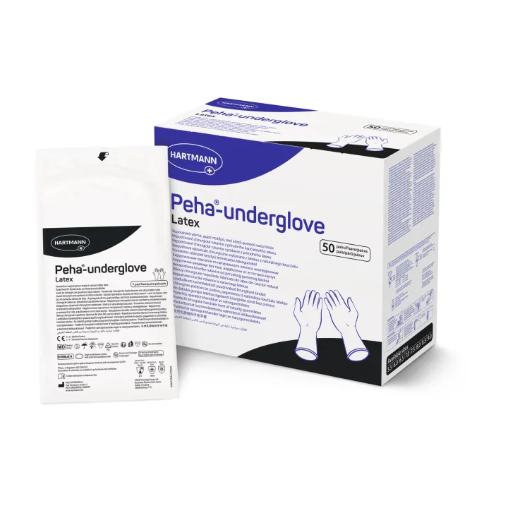 HARTMANN Peha-underglove Latex à 50 Paar